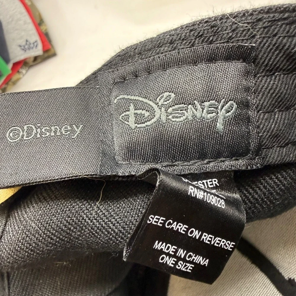 Disney Lilo & Stitch 626 Black Snapback Hat Embroidered Flat Brim Baseball Cap